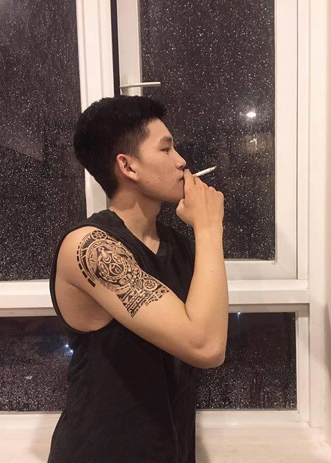 [HCM]Combo 3 tấm hình xăm dán tattoo bắp tay 15x21cm maori mắt tam giác... tuyệt đẹp