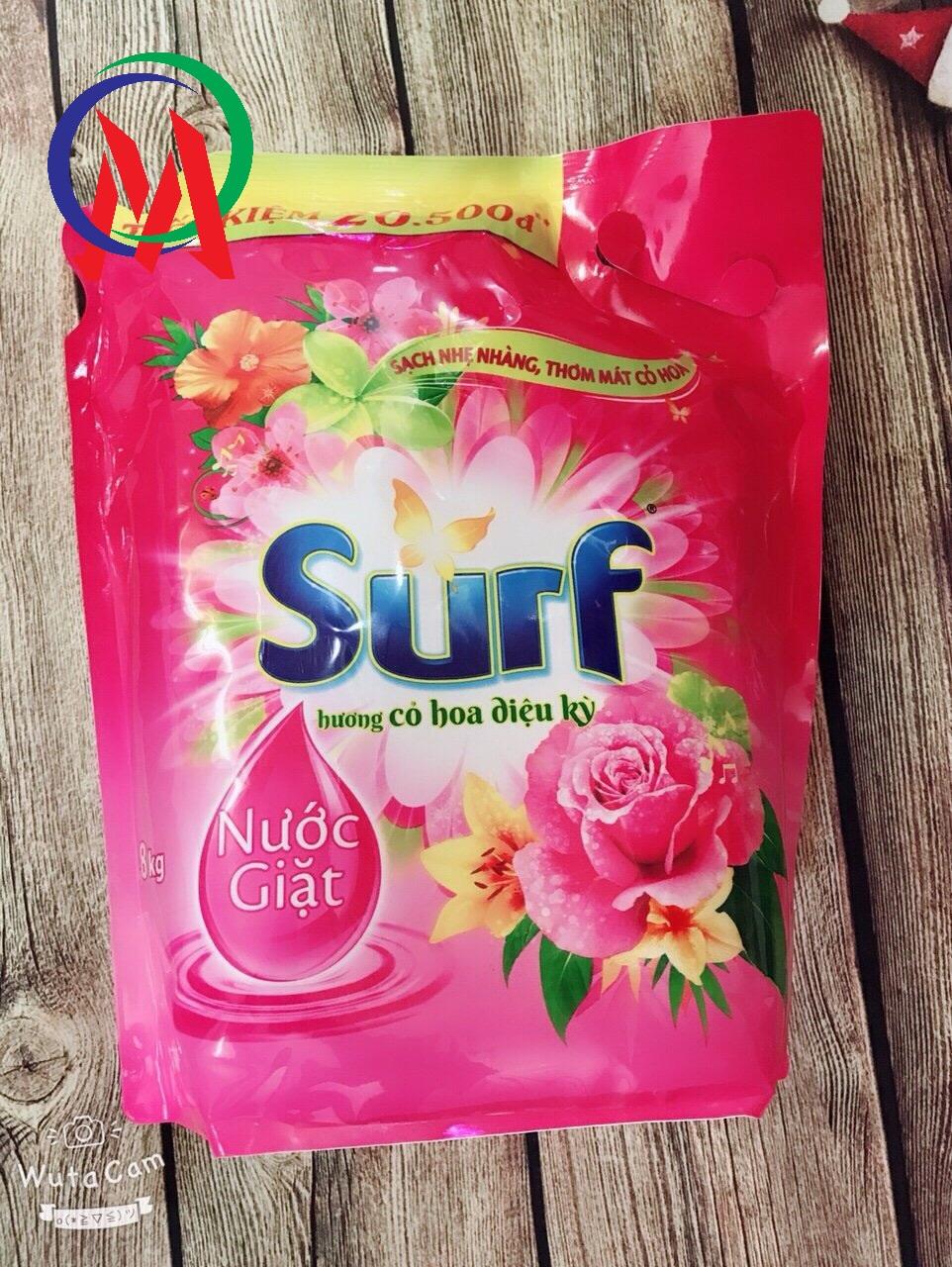 [HCM]NƯỚC GIẶT SURF 3.8KG HƯƠNG CỎ HOA