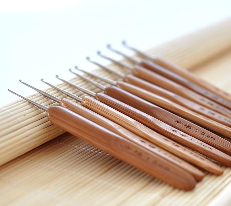 Bộ Kim Móc Len Tay Cẩm Gỗ