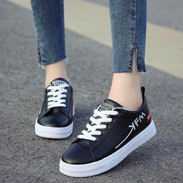 Giày thể thao nữ / giày sneaker nữ siêu đẹp N003 ( trắng, đen)
