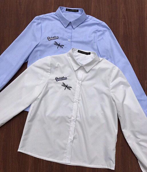 Áo Sơ mi Zara thêu chuồn chuồn