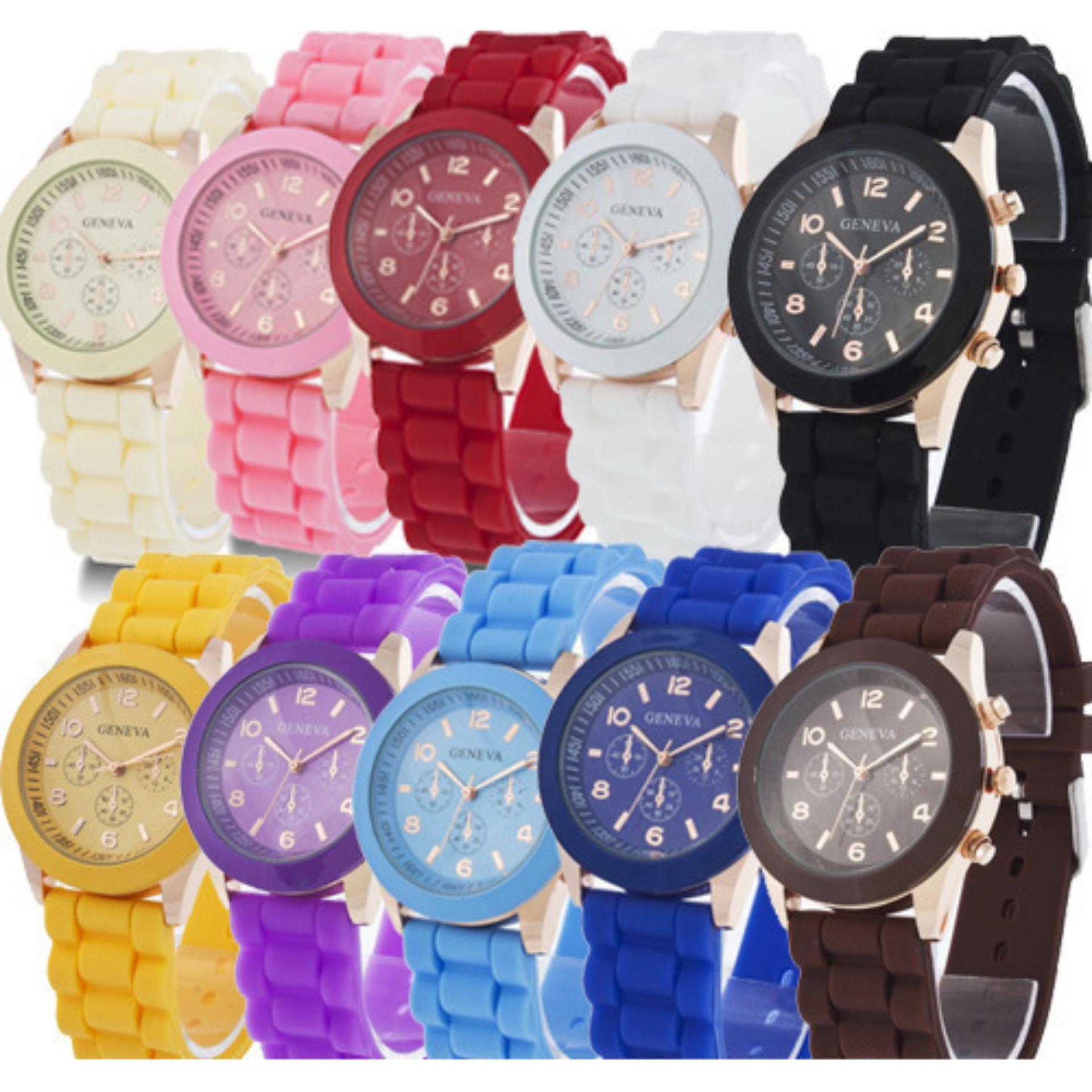 Đồng Hồ Nữ Dây Silicone Geneva Sl024_Bl3746