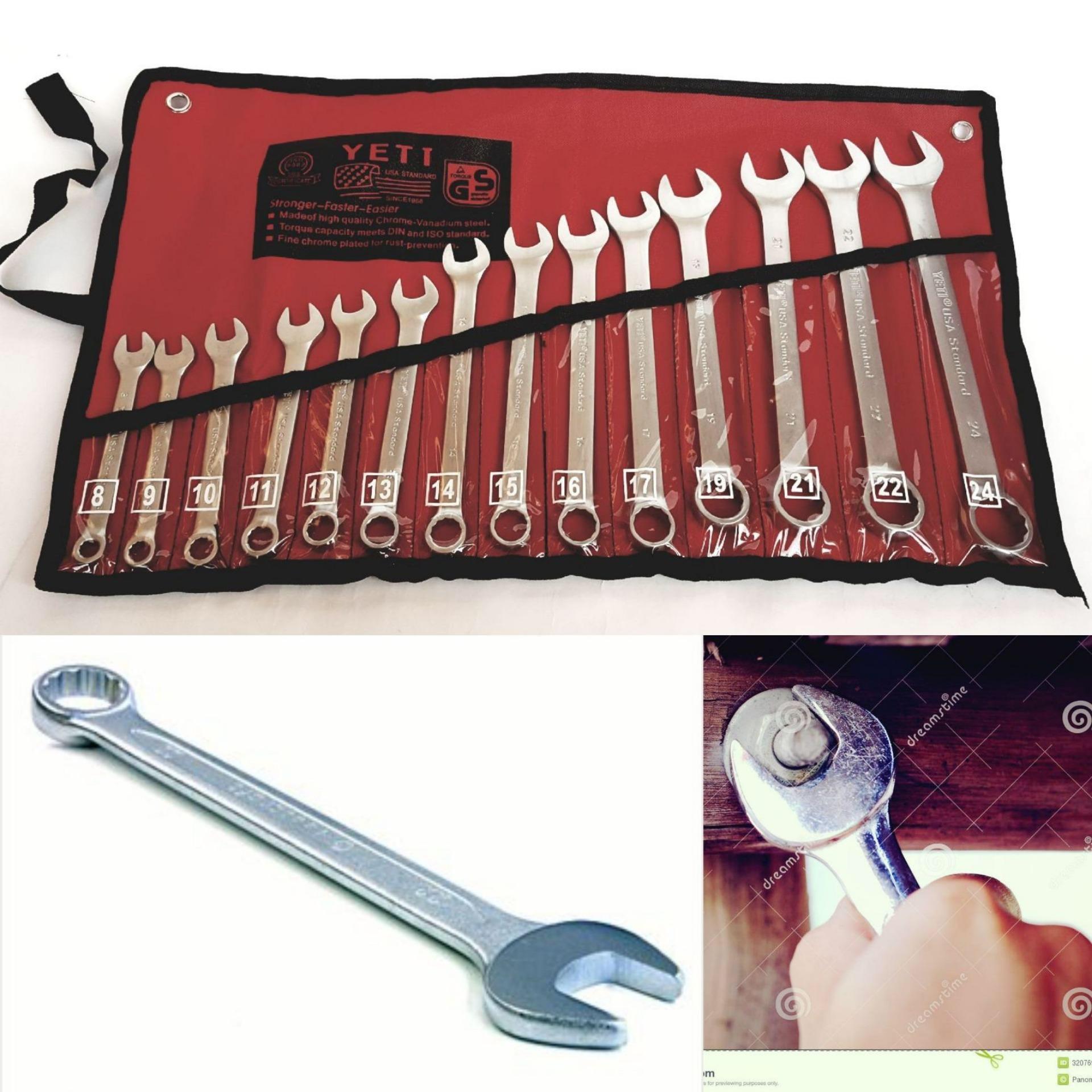 Bộ cờ lê yett 14 chi tiết 8-24