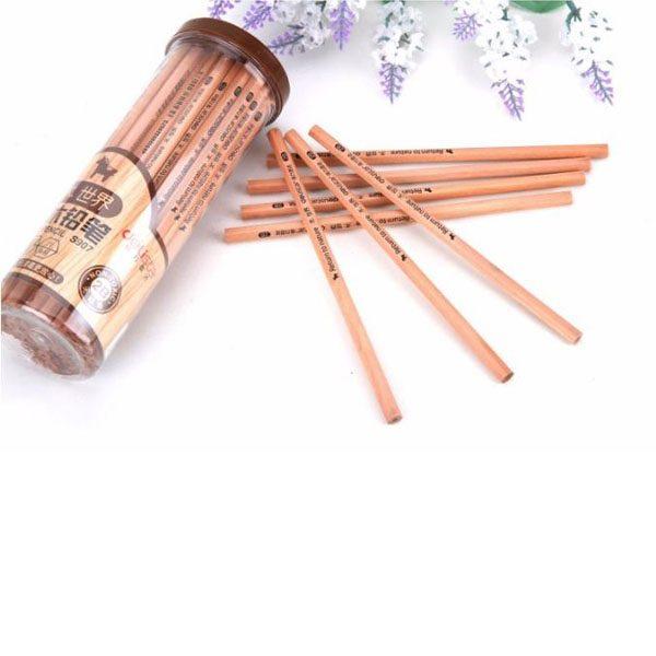 Hộp Bút Chì Gỗ Cao Cấp 50 cây