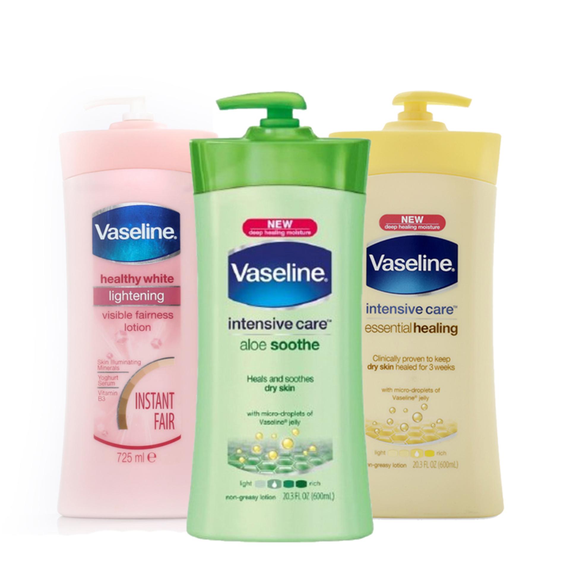 Dưỡng thể Vaseline intensive care 725ml - xanh lá