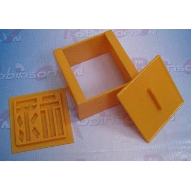 COMBO 5 KHUÔN XÔI VUÔNG 12 CM (PHƯỚC LỘC THỌ HỶ HỒNG)