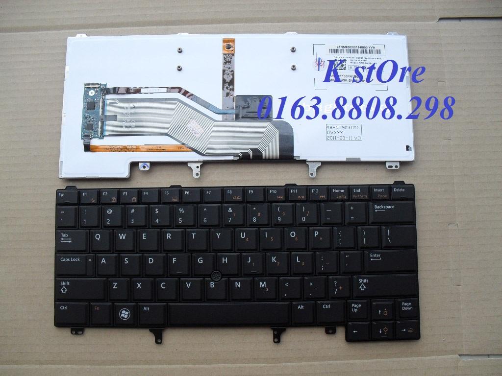 Bàn phím Laptop Dell Latitude E6420 E6320 E6430 (Màu Đen)