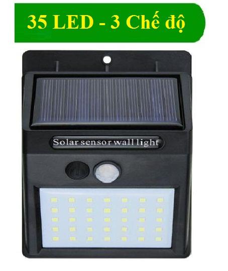 Đèn cảm biến hồng ngoại sử dụng năng lượng mặt trời solar 35 bóng led pin 1200mah (3 chế độ sáng khác nhau)