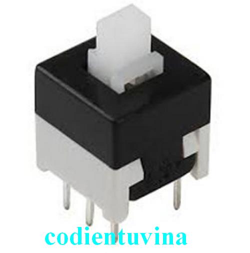 Bộ 5 nút Nhấn 6 Chân 5.8×5.8MM (nhấn giữ)