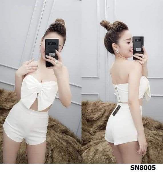 Sét áo cúp phối nơ
