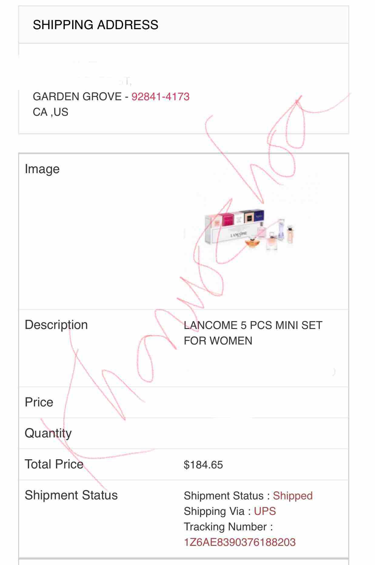 [HCM]Gift set nước hoa nữ Lancome - 5 chai