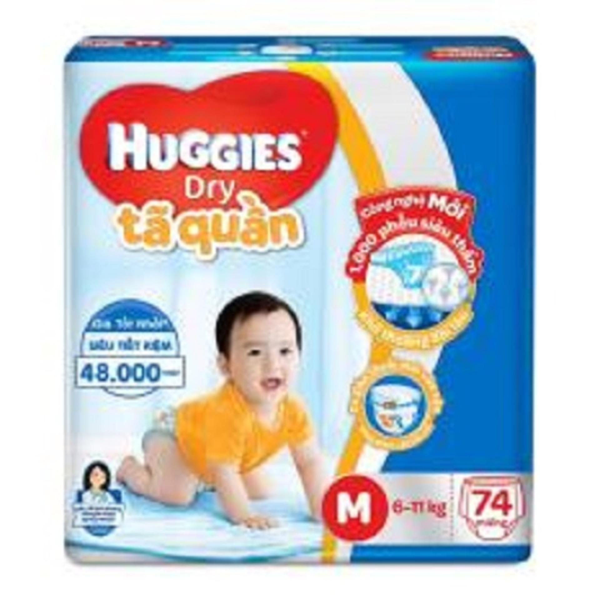 TÃ QUẦN HUGGIES M74 CHO BÉ 6 – 11KG