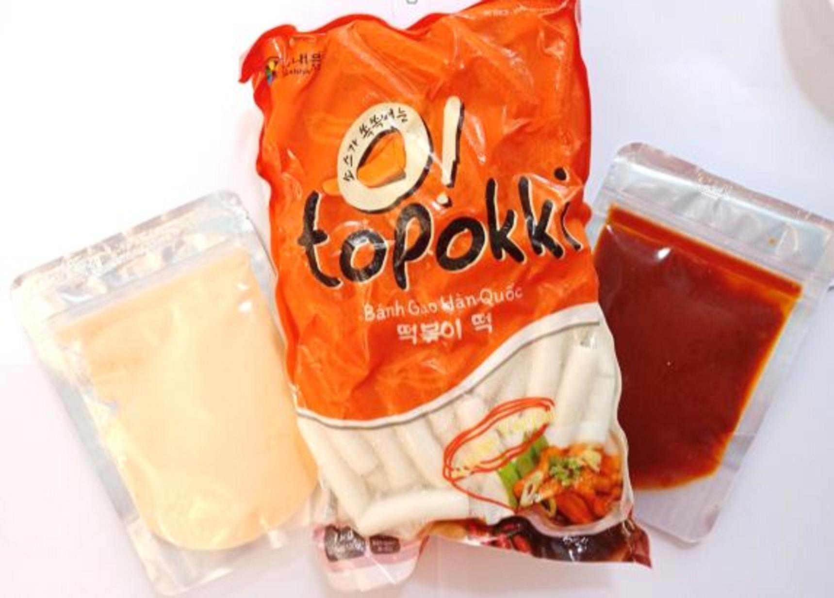 combo 500g tobokki Hàn Quốc kèm 100g phô mai và 100g nước sốt_TiTiMart