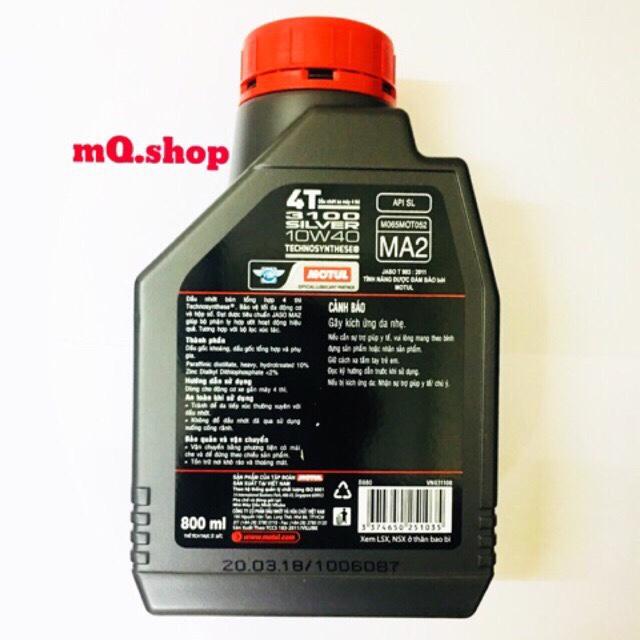 Dầu nhớt xe số MOTUL 3100 SILVER 10W-40 0.8L
