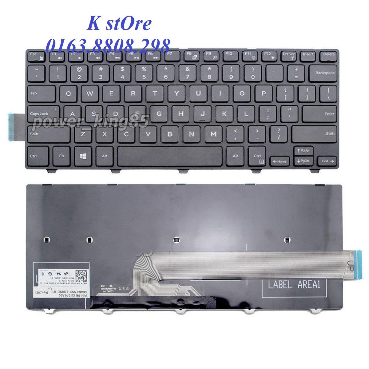Bàn phím laptop dell inspiron 14 3442 3442 14 3000 3442