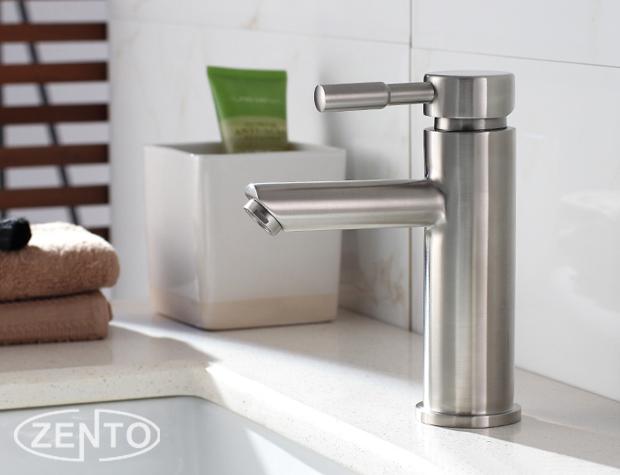 BỘ SEN CÂY VÀ VÒI LAVABO INOX304 ZENTO KM101