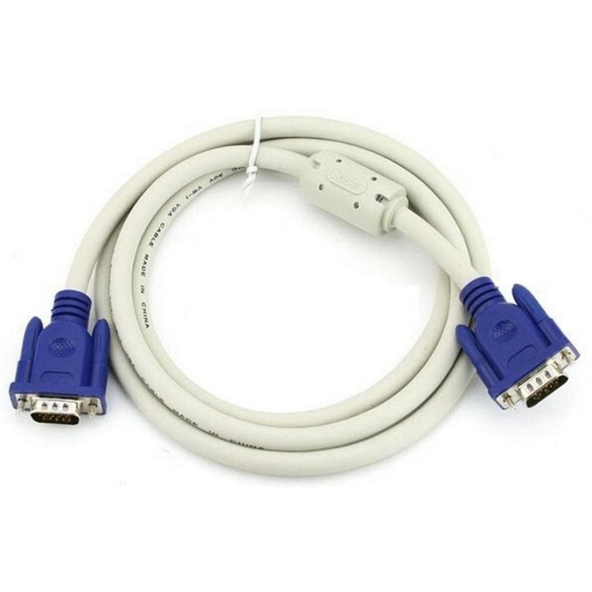 Cáp tín hiệu VGA 2 đầu chống nhiễu 3m VS - loại dày (trắng) - Nhất Tín Computer