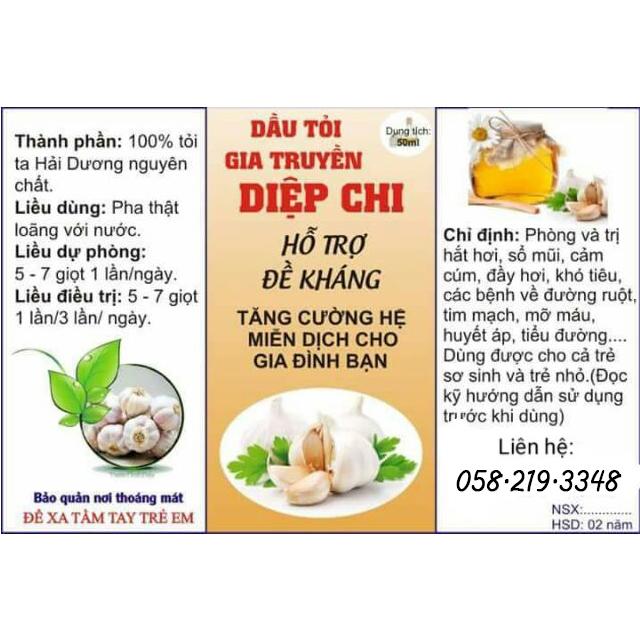 Dầu Tỏi DIỆP CHI loại GOLD
