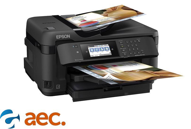 [Trả góp 0%]Máy in màu đa năng Epson Workforce 7610 (khổ A3 + In đảo mặt/ Copy/ Scan/ Fax/ WiFi)