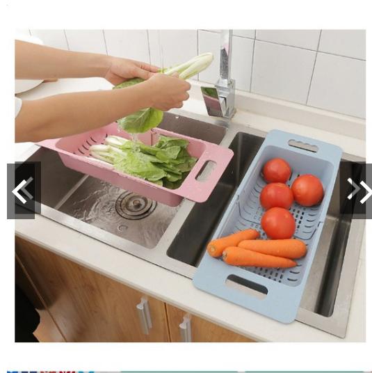 rổ gác ngang bồn rửa rút gọn  lúa mạch