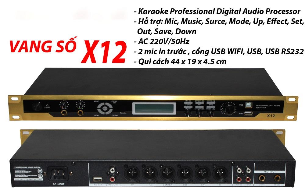 [HCM][Trả góp 0%]VANG SỐ KARAOKE X12