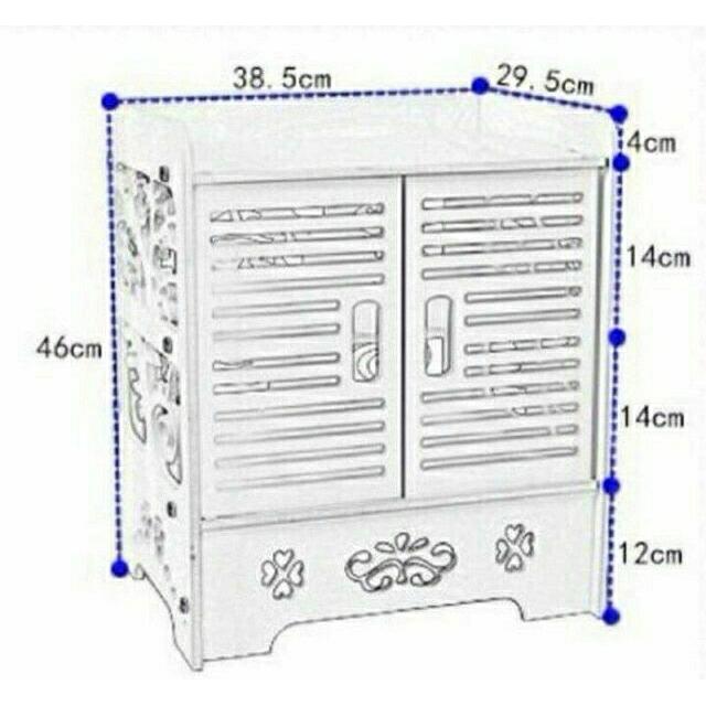 Tủ gỗ pvc đầu giường - Kệ đầu giường - Tủ