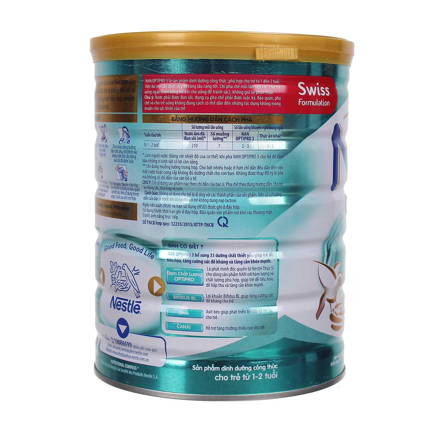 Sữa Bột Nestle Nan Optipro kid 4 900g