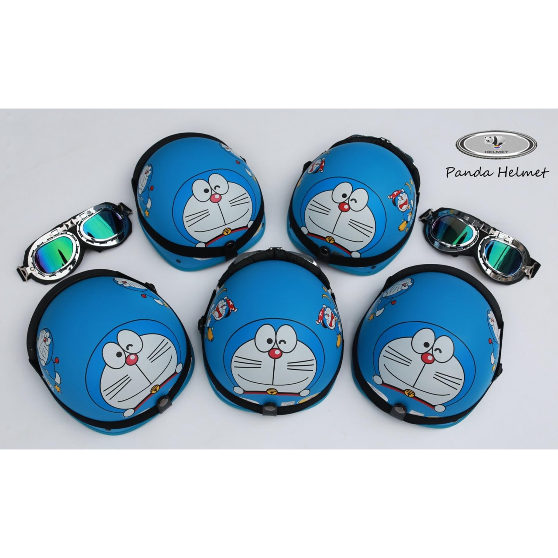 [HCM]Hàng công ty : Compo Mũ phượt Doremon + Kính uv400