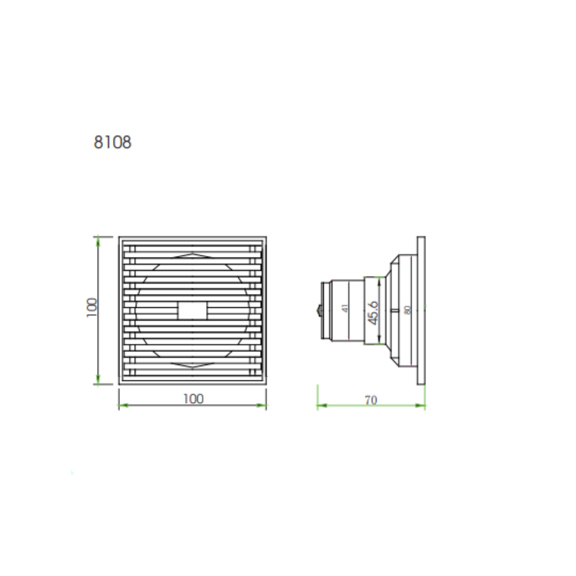 Phễu thoát sàn chống mùi hôi & côn trùng ATMOR Model: 8108