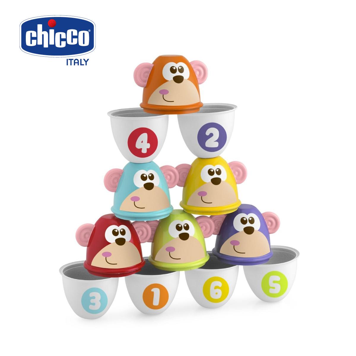 Bộ đồ chơi Bowling Khỉ con Chicco 18M+ ( bộ 6 chiếc)
