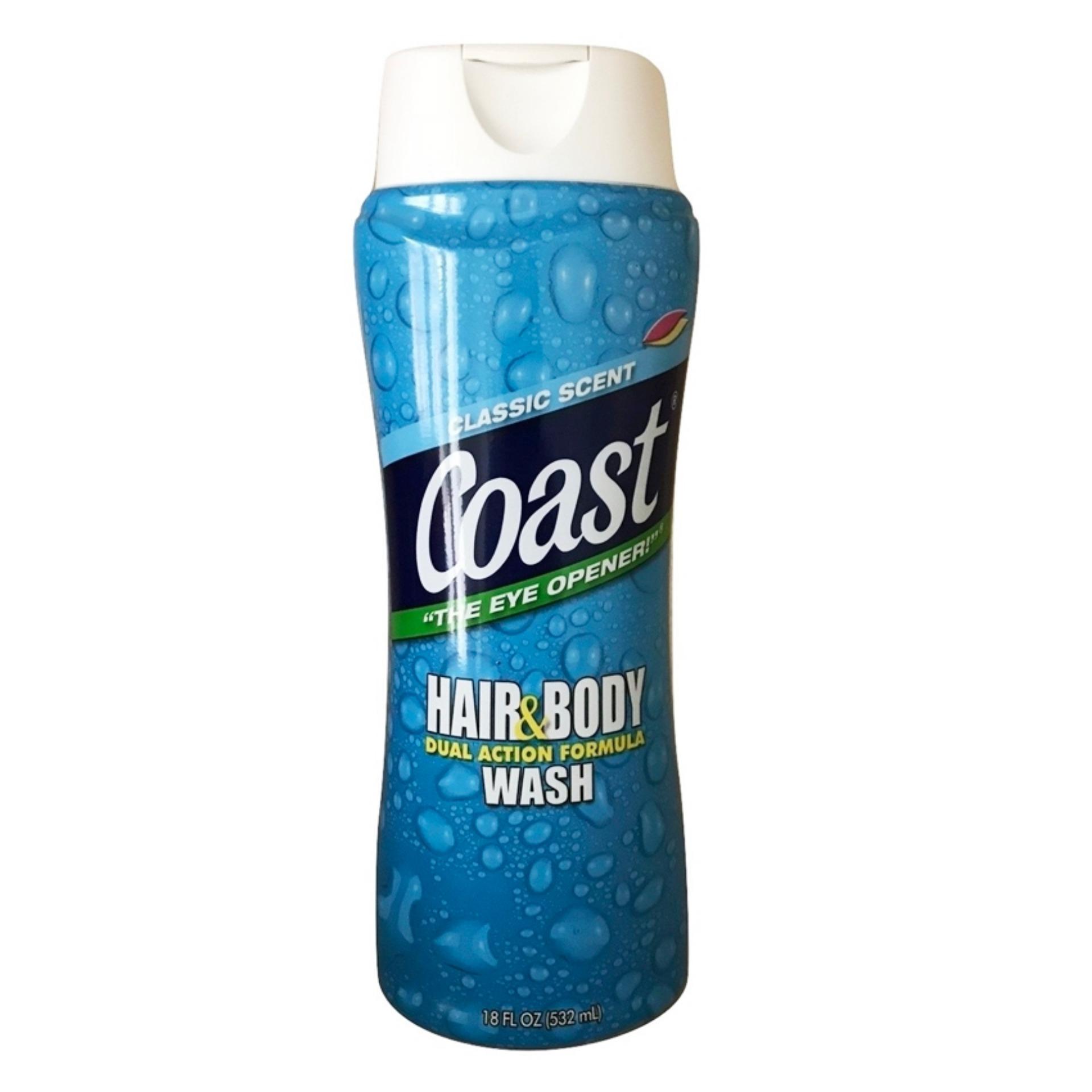 Sữa Tắm Gội Đầu Cho Nam Coast 532ml ( Mỹ)