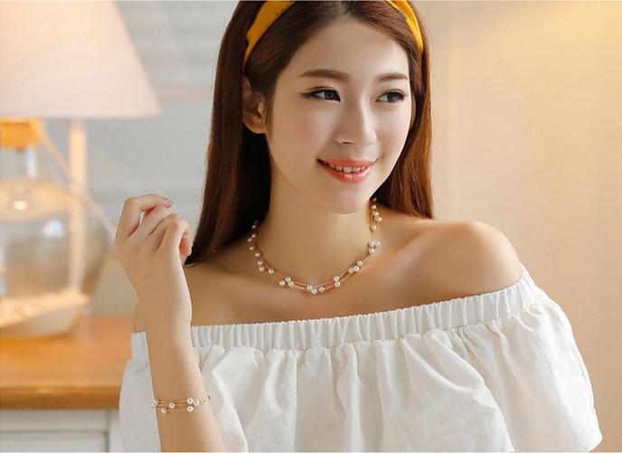 DÂY CHUYỀN NGỌC TRAI (BỘ TRANG SỨC) - DC0803