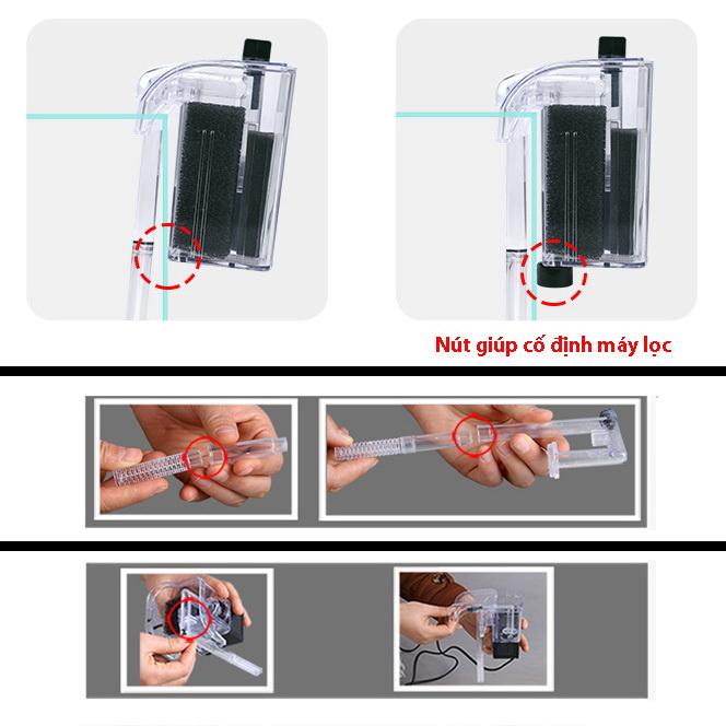 Máy Lọc Thác Nước Bể Cá  Filter XP-06 (3.5w 250L/H)