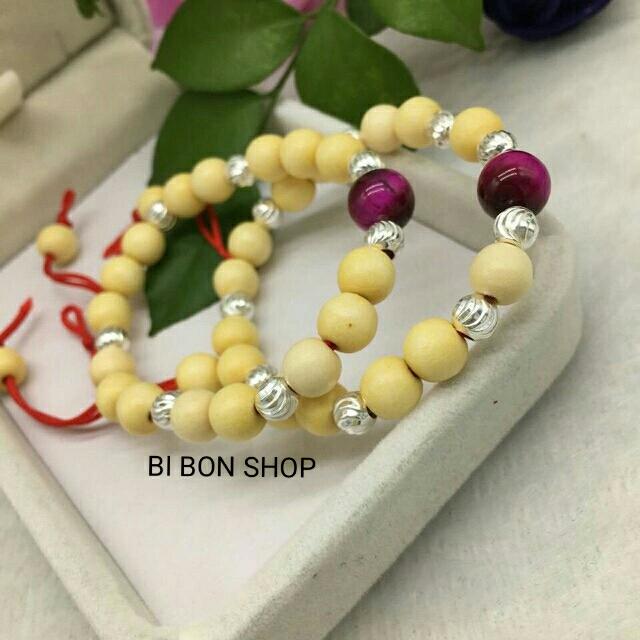 Vòng Dâu tằm cho bé gái ( mệnh Hỏa - Thổ)