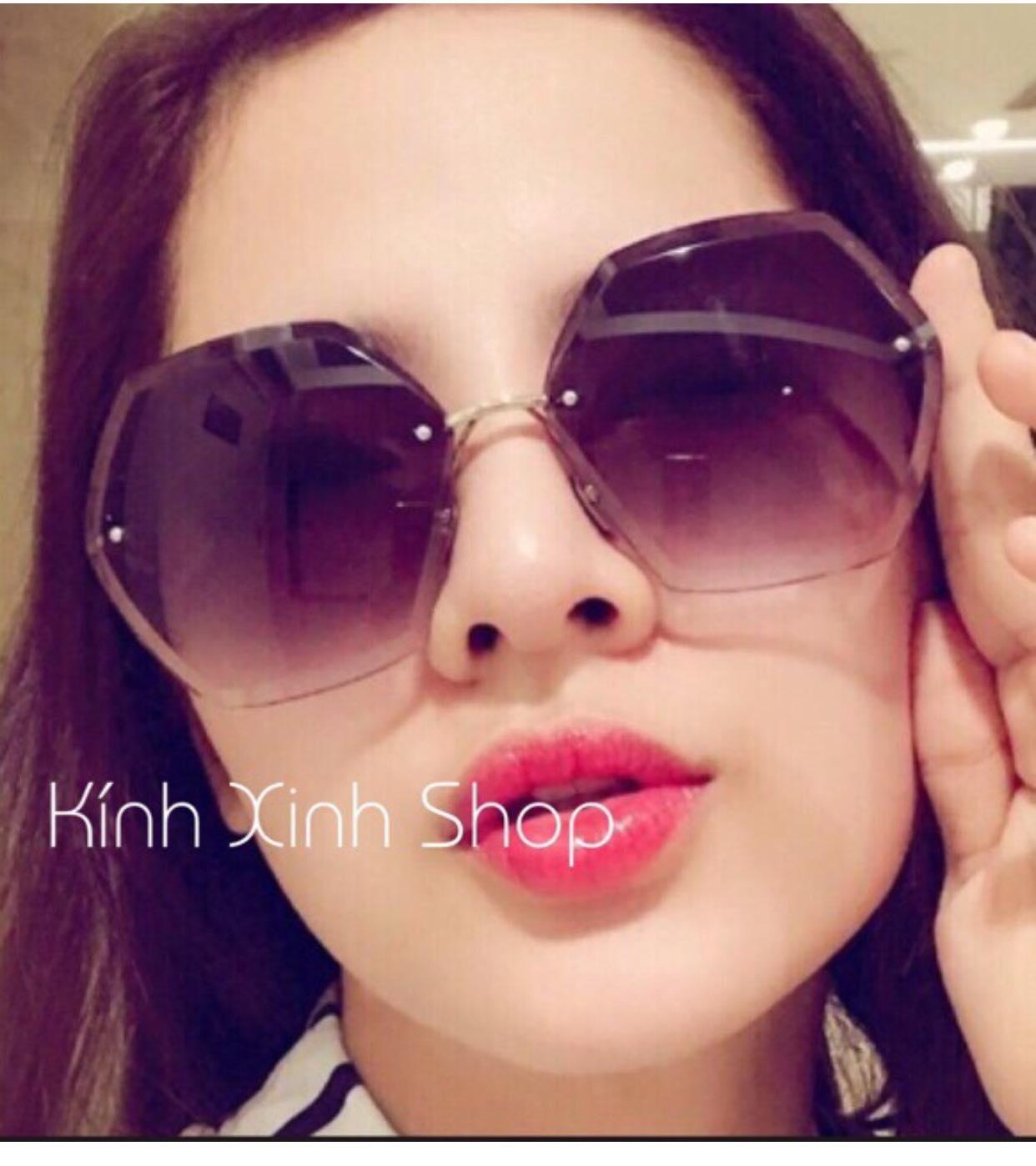 Kính râm Nữ Mắt khoan thời trang Cao cấp (KHÓI)
