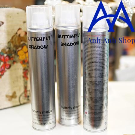 Gôm xịt tóc nam chính hãng Butterfly Shadow 320ml (Trắng)