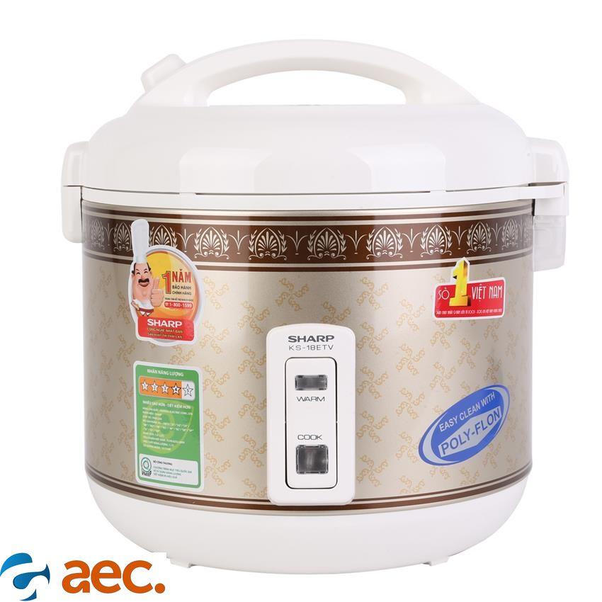 Nồi cơm điện nắp gài Sharp KS-N18ETV RB