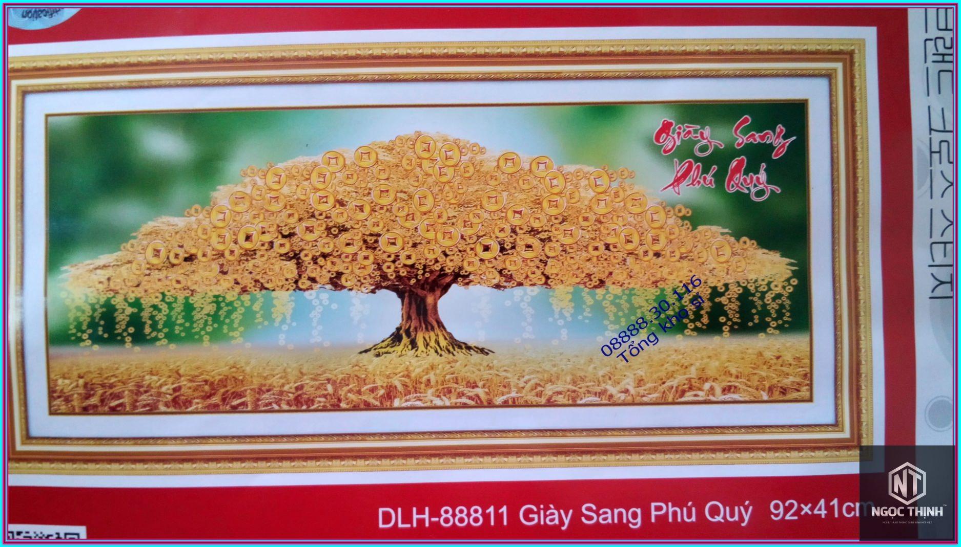 Tranh thêu chữ thập cao cấp cây tiền phú quý DLH-88811-NgocThinhShop. Sản phẩm đạt chất lượng cao, mẫu mã y hình, giá cực kỳ tốt. Món quà vô cùng ý nghĩa cho gia đình, người thân...