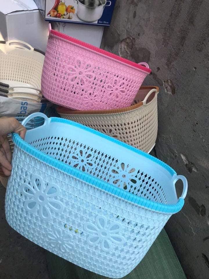 Combo 03 Rổ nhựa Việt Nhật hoa văn