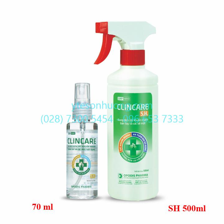 Dung dịch sát trùng bề mặt Clincare S.H (500ml)