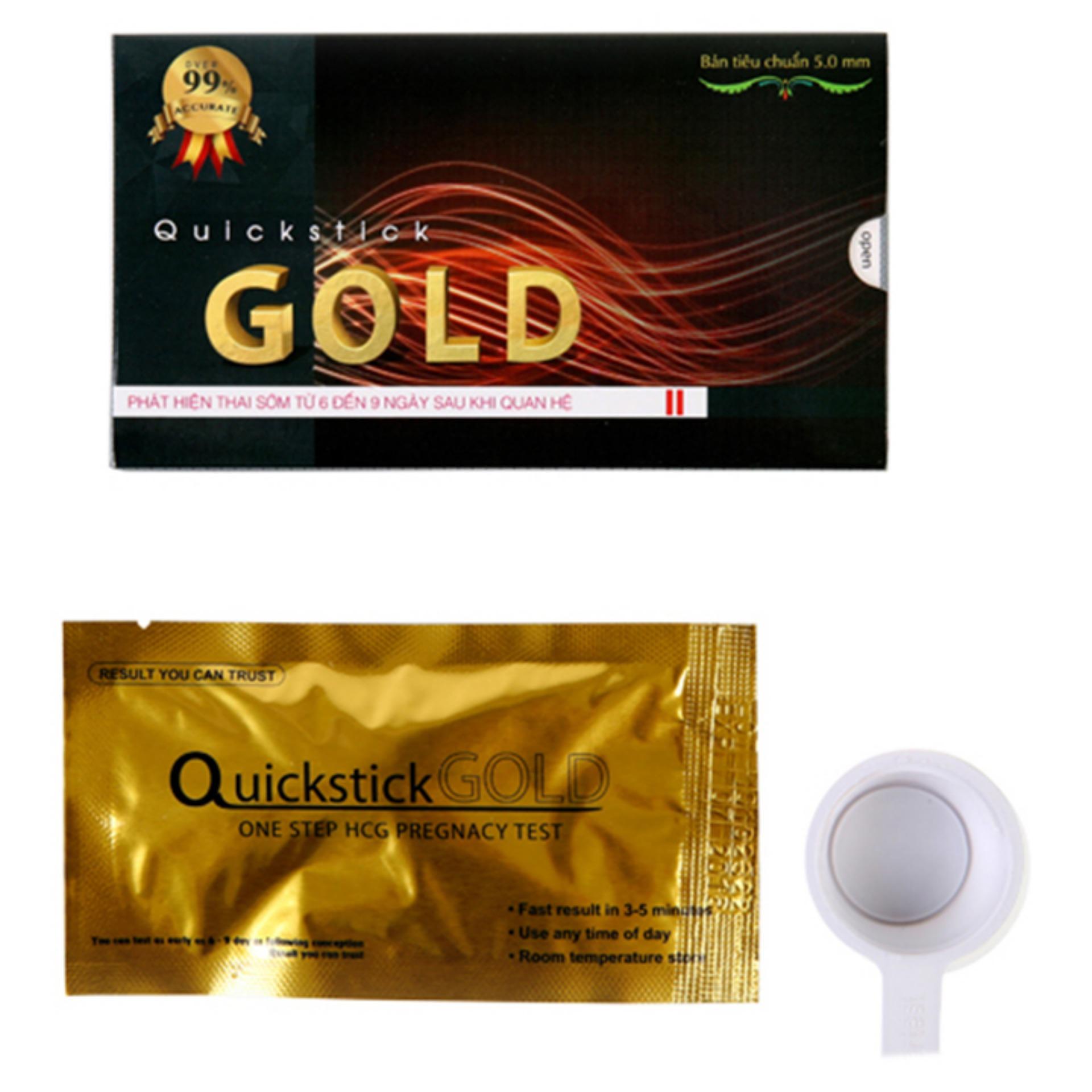 Combo 3 que thử thai Powertest - Bộ 3 que thử thai sớm Quickstick GOLD