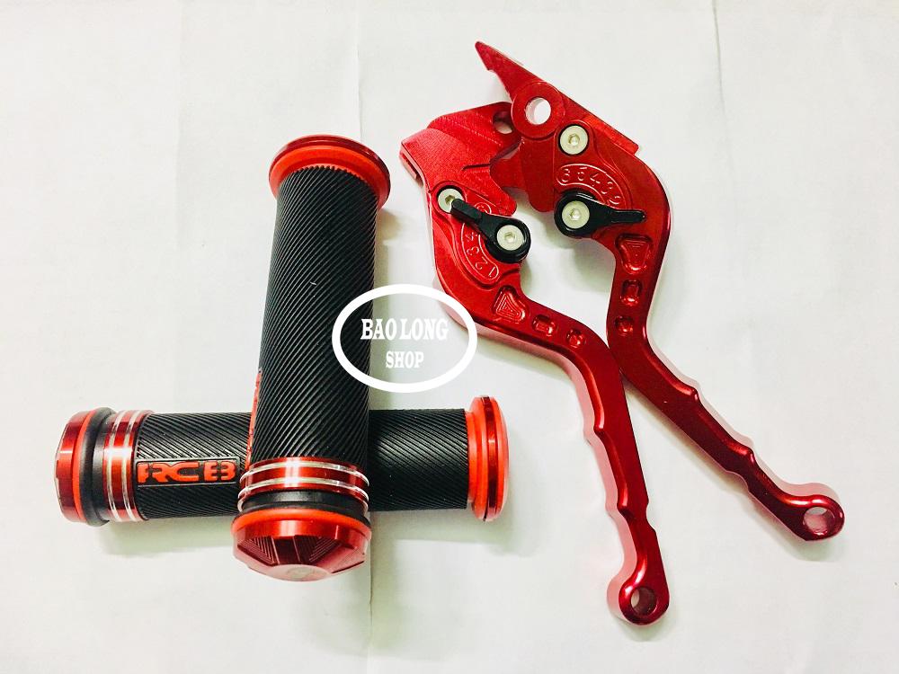 Combo tay thắng 6 số và bao tay rcb gù nhôm dành cho Exciter