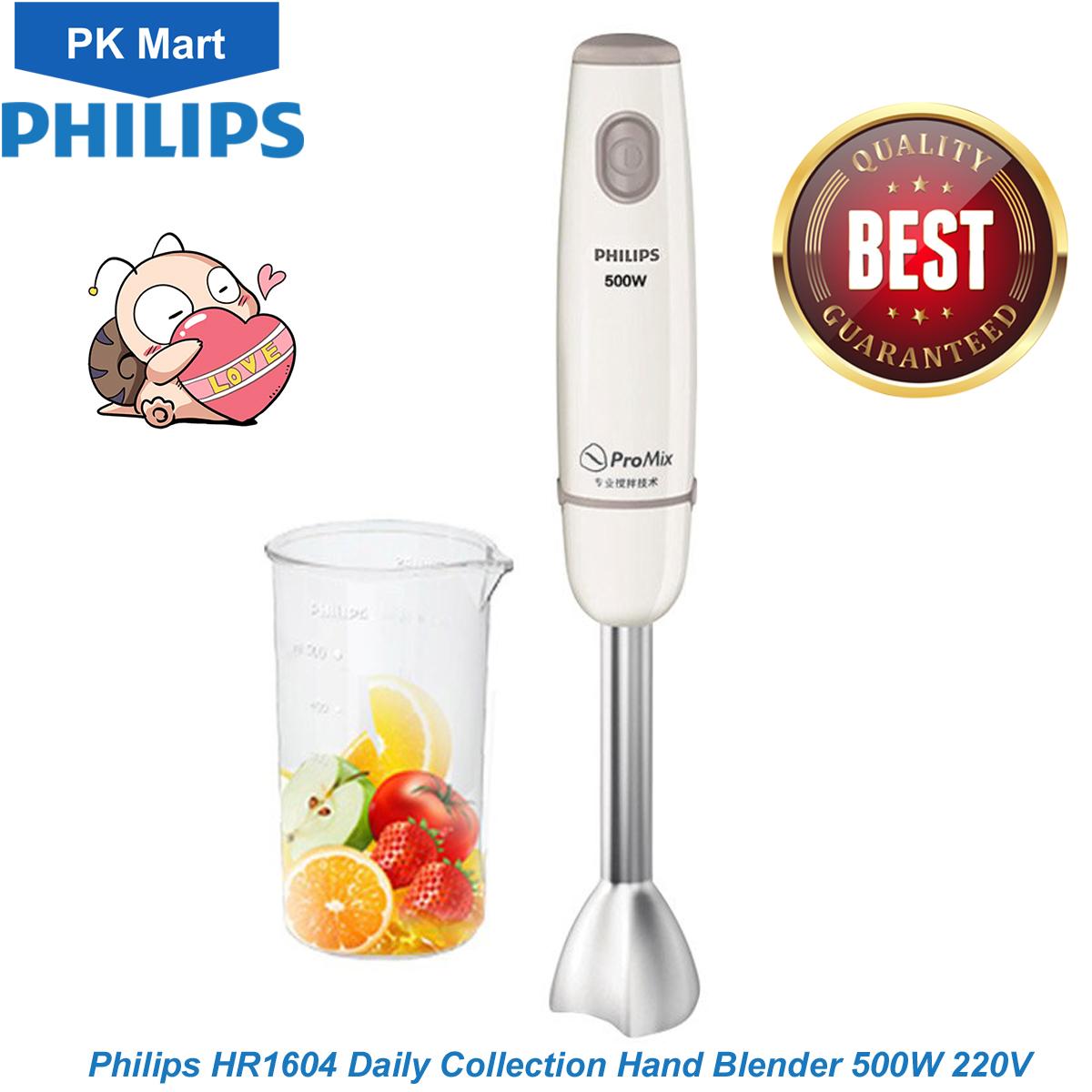 Máy xay cầm tay Philips HR1604 (Trắng) - Hàng nhập khẩu