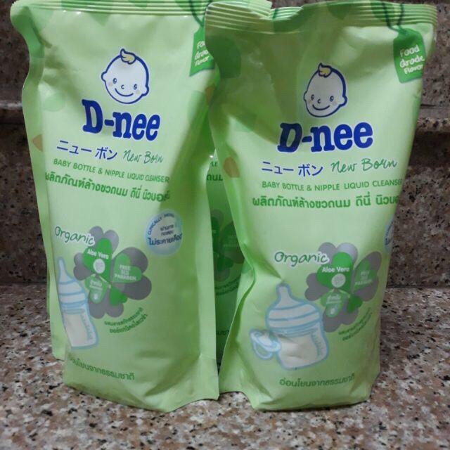 [New Model] Combo of 3 Bags of Dnee Organic Baby Bottle Cleaning Liquid 600ml