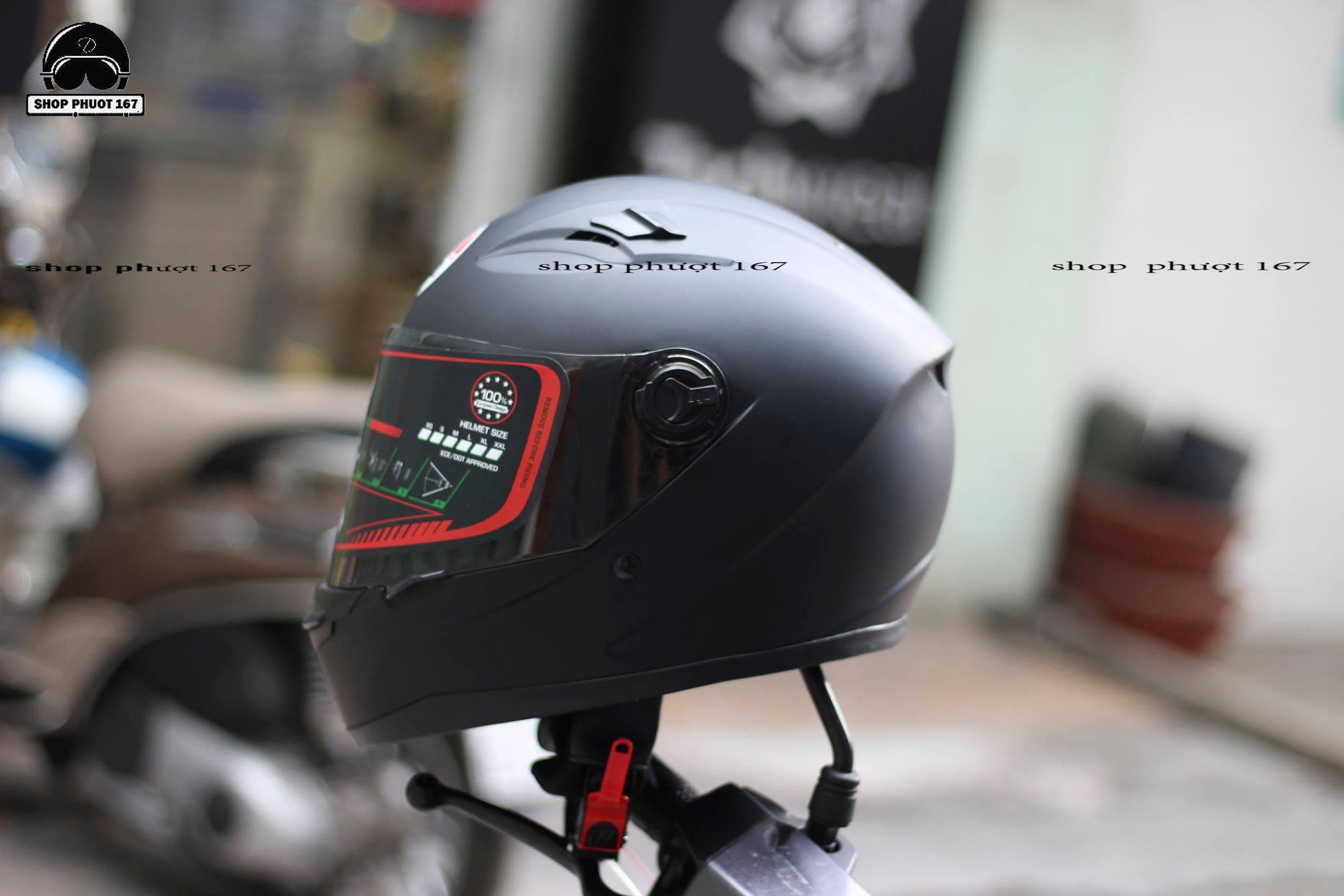 Nón Fullface AGU tem mới