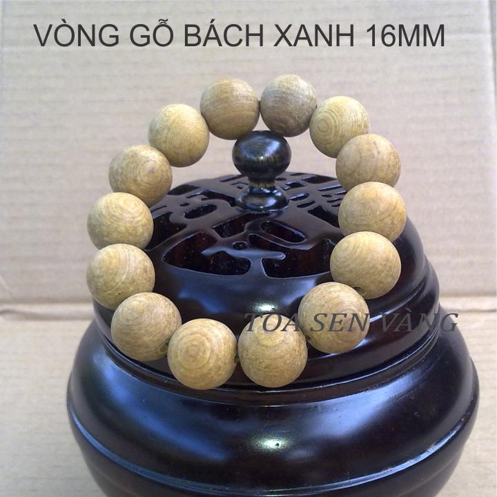[HCM]Vòng tay gỗ bách xanh 16mm
