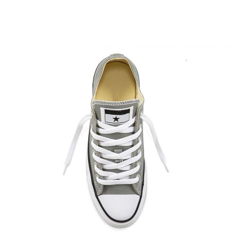 Giày Vải Nữ Sneaker CV Classic Cổ Thấp Xám