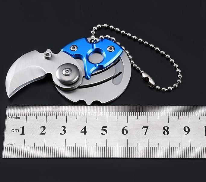 Móc khóa mini thép không gỉ cực chất (màu ngẫu nhiên)