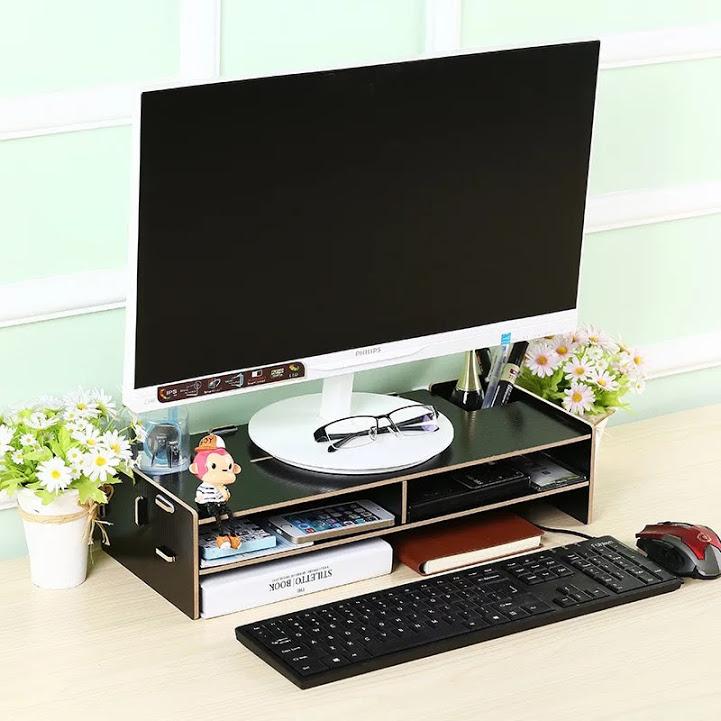 Kệ gỗ vi tính, tivi lắp ráp đa năng