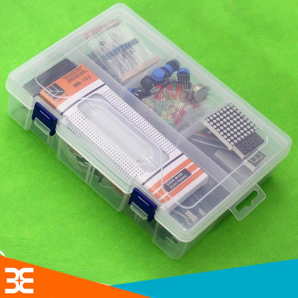 KIT ARDUINO UNO R3 - COMBO V1 Chíp Cắm (BH 3 tháng)
